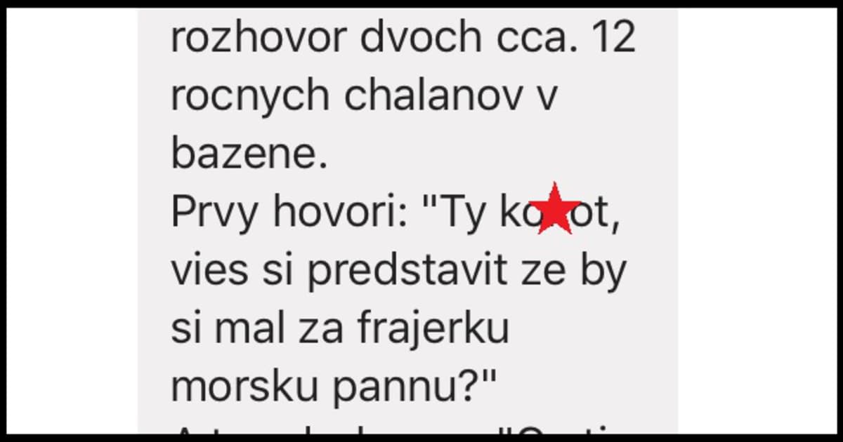 Janka si nechcene vypočula rozhovor dvoch chlapcov. Na kúpalisku.