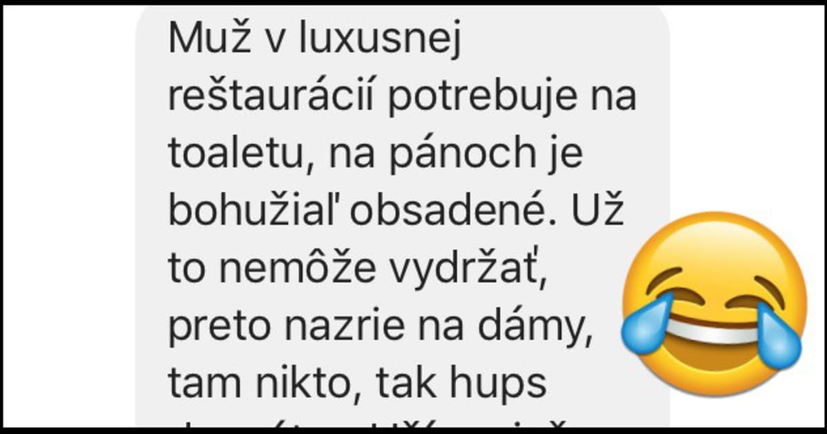 Pánske boli obsadené, tak skúsil dámske. TOP VTIP!