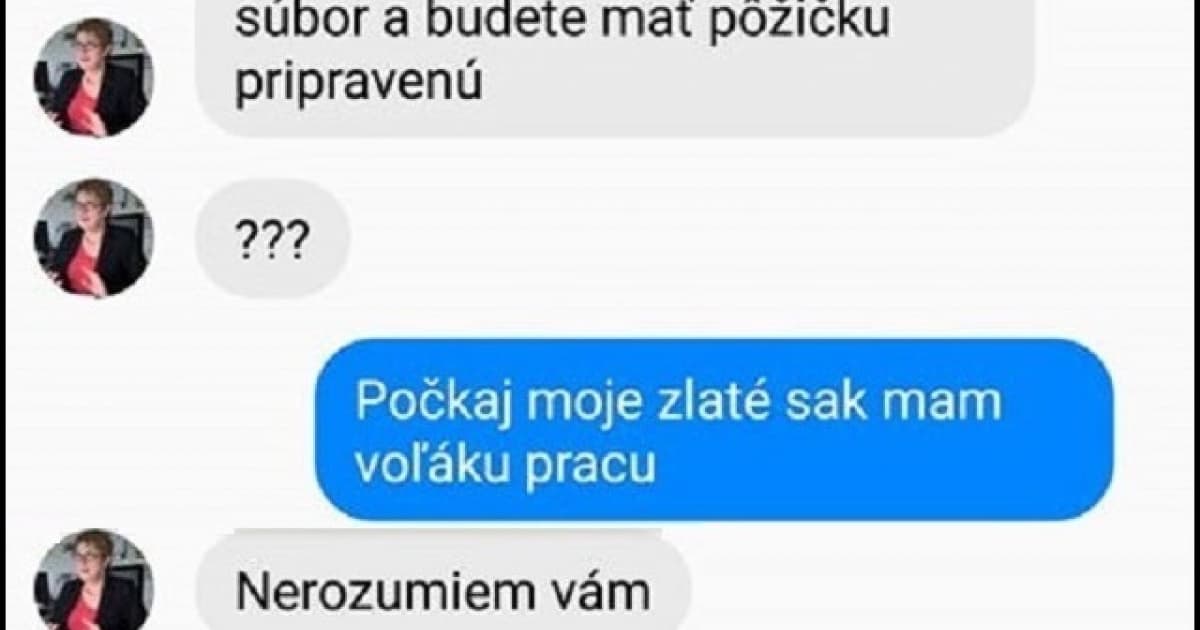 Pozor na fejkové profily - druhá časť. Tentoraz ponúkala pôžičku!