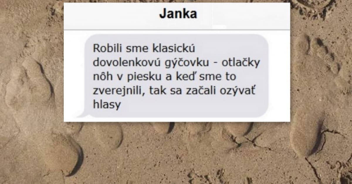 Každý vidí niečo iné. Sú tieto nohy v piesku zatlačené alebo vypuklé?