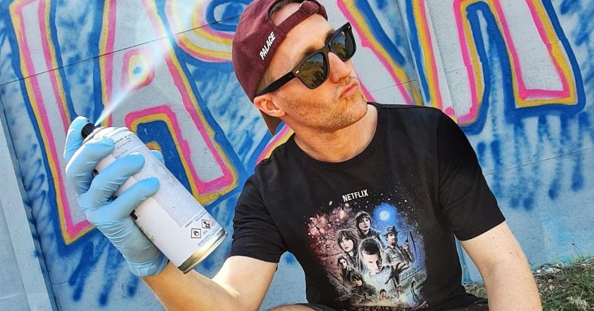 Sajfa urobil svoje prvé graffiti v živote! Venoval ho manželke Veronike