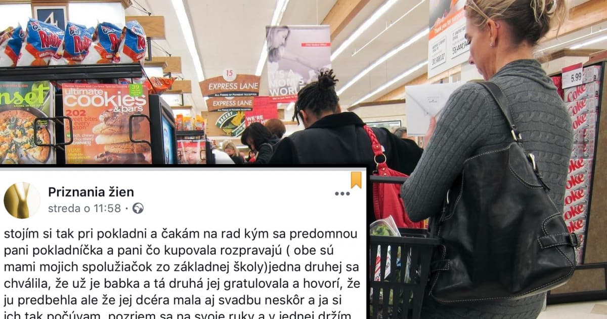 Táto Slovenka si pri pokladni vypočula jeden rozhovor. Jej zážitok má celkom vtipný koniec