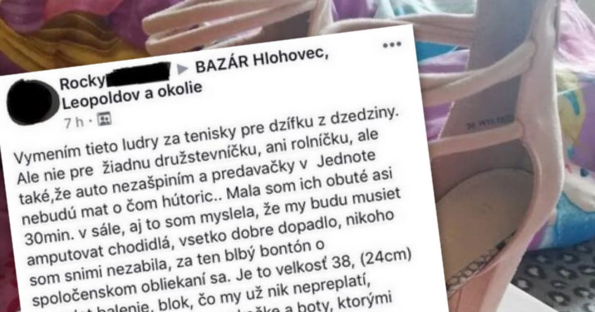 Slečna predáva na Facebooku topánky. Jeden z najvtipnejších inzerátov poslednej doby!