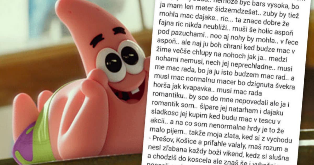Mladý východniar si hľadá frajerku. Jeho status si zamilovali stovky Slovákov!