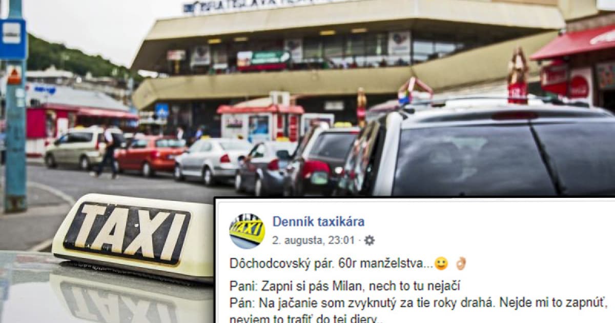 Slovenský taxikár viezol manželský párik dôchodcov. Ich rozhovor ho pobavil