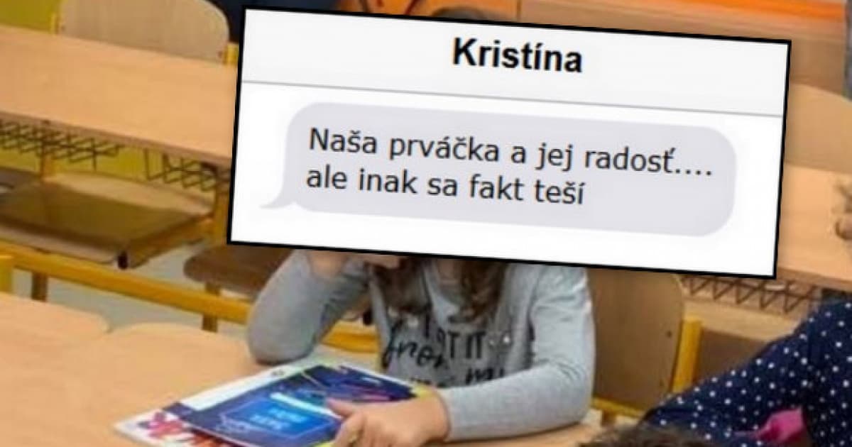 Kristína má doma prváčku. Takto si včera užila svoj prvý deň!
