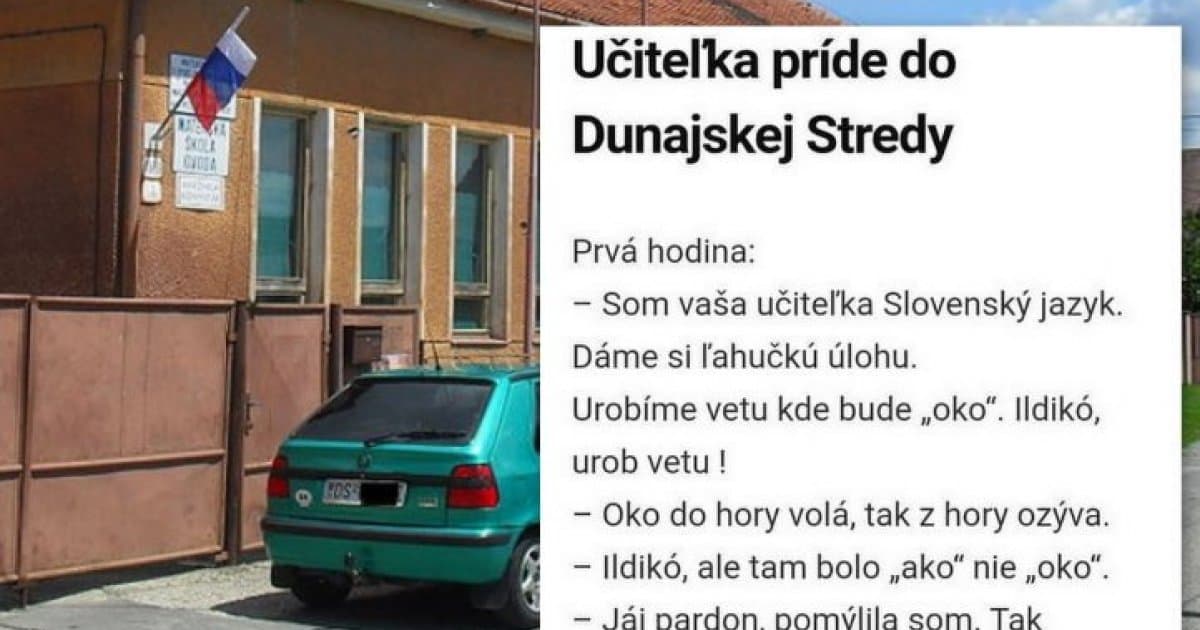 Na hodine slovenčiny v Dunajskej Strede: "Použi vo vete slovo OKO"