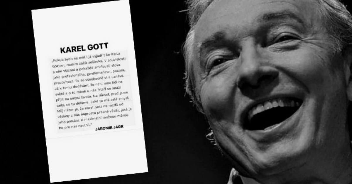 Jaromír Jágr napísal dojemný status ku Karlovi Gottovi. Z toho budeš mat zimomriavky