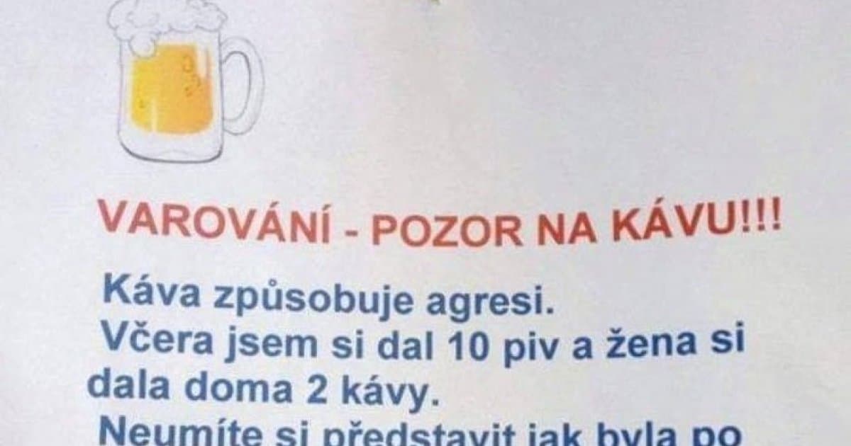 Dnes ráno sa bavili o káve. Potom nám prišiel tento obrázok!
