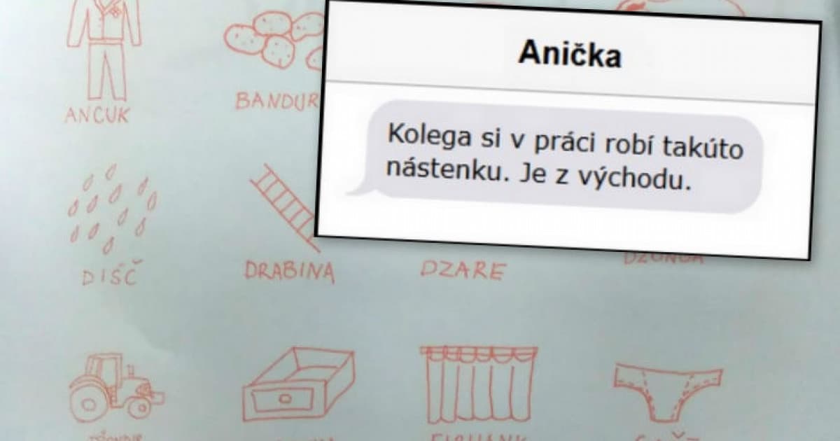 Kolegovia mu v práci nerozumejú, tak im pripravil nástenku