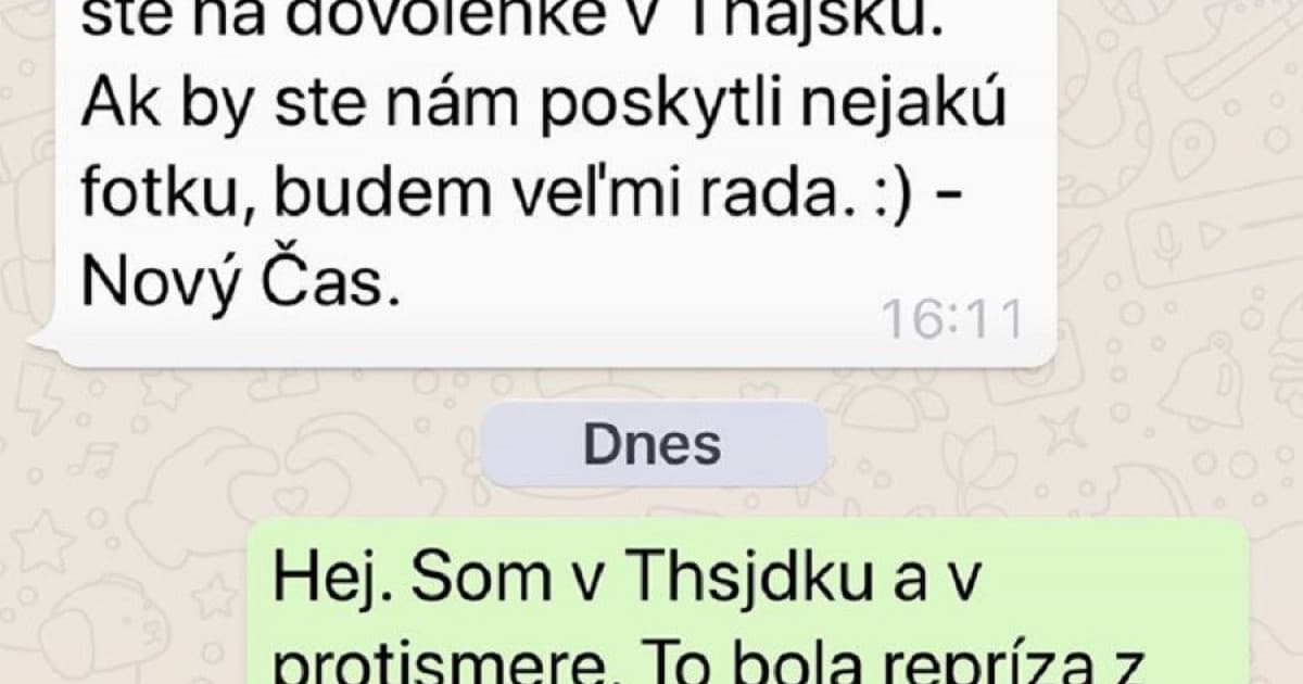 Nášmu Marcelovi písali z Nového času. Vraj je v Thajsku. No on nie je