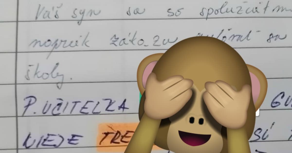 Dostal poznámku, že sa guľoval so spolužiakmi. Mama učiteľke odpísala!