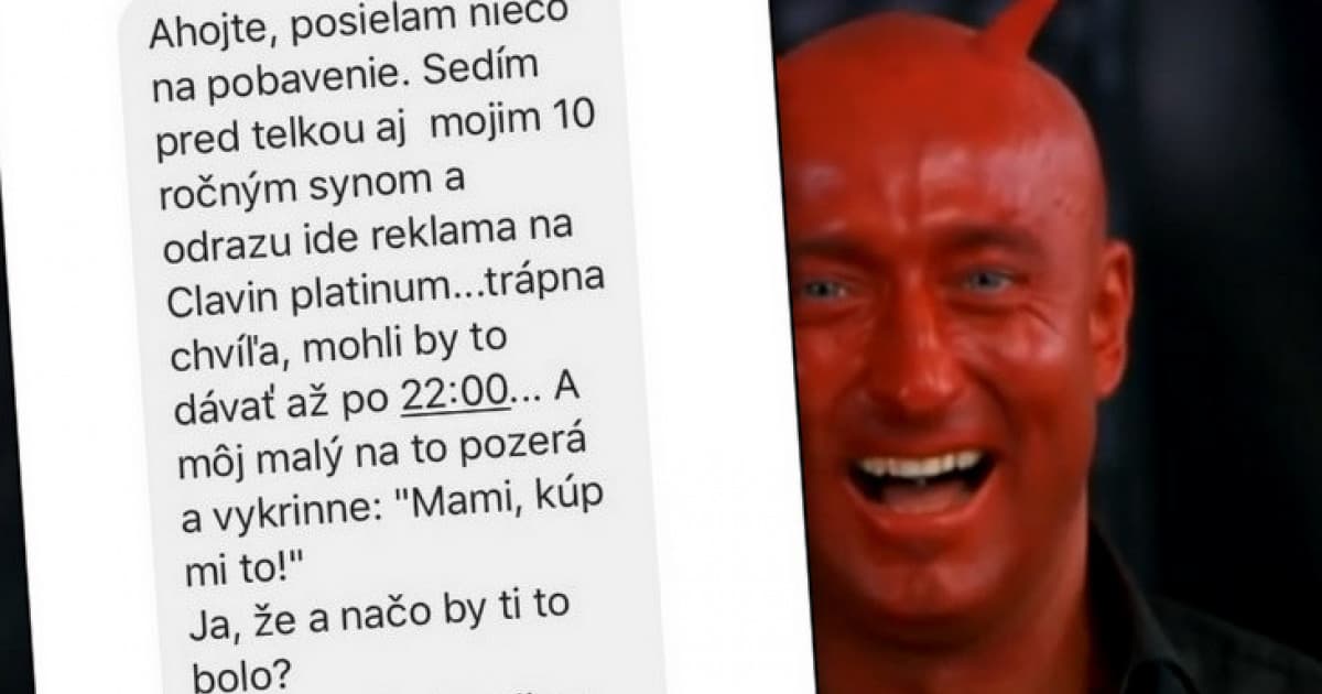 Počas TEJ reklamy vyhlásil jej syn niečo, čo jej odpálilo dekel