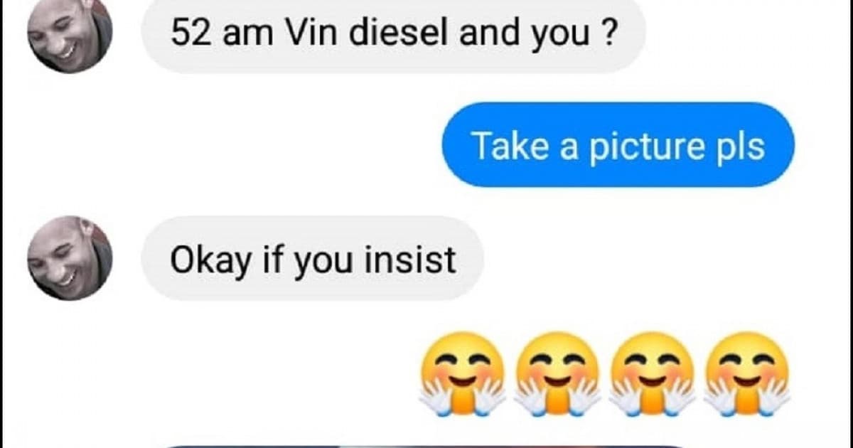 Mirke písal samotný Vin Diesel. Aby mu verila, poslal aj fotku!