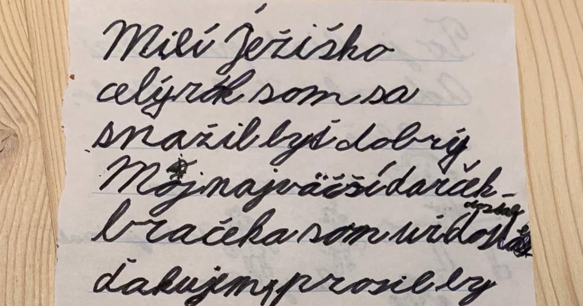 Úžasný list pre Ježiška: „Táto generácia nie je taká márna ako si všetci myslia“