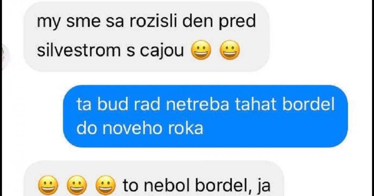 Na Silvestra sa rozišiel s frajerkou. Teraz hľadá u kamaráta pochopenie