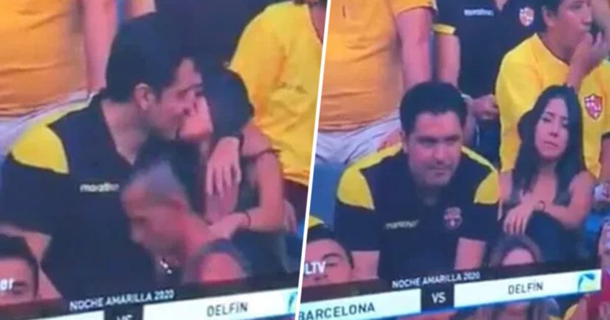 Na zápase bol s milenkou. Takto sa zatváril, keď zistil, že ho zachytila „Kiss Cam“