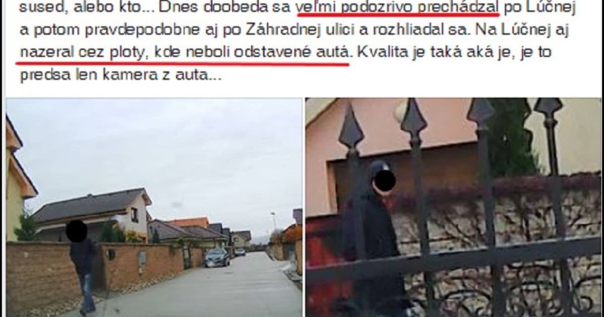Po ulici sa prechádzal podozrivý muž. Avšak, všetko bolo inak. Ozvala sa jeho žena!