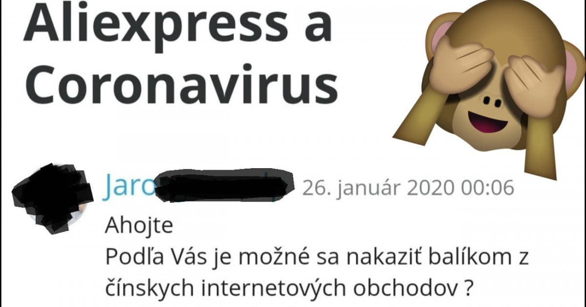 Pýta sa, či je možné nakaziť sa balíkom z Aliexpressu. Dostal odpoveď!
