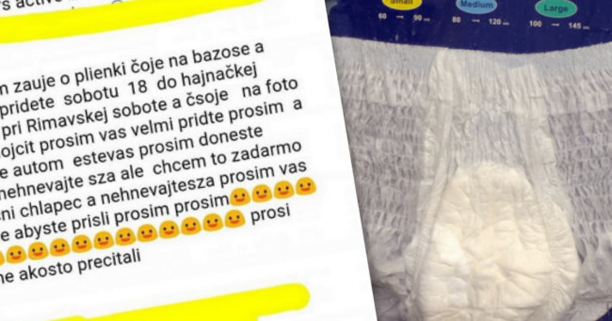 Marekova žena predáva plienky. Ozval sa veľmi čudný záujemca