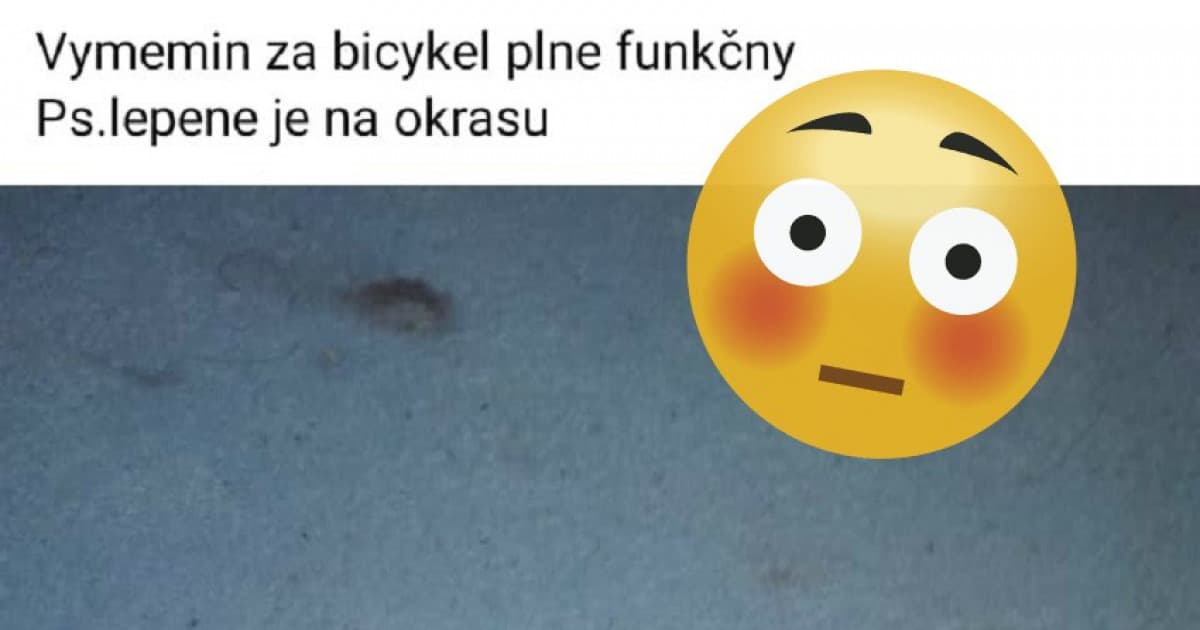 Chalanisko TOTO vymení za bicykel: „Zase raz top inzerát. To sa proste oplatí!“