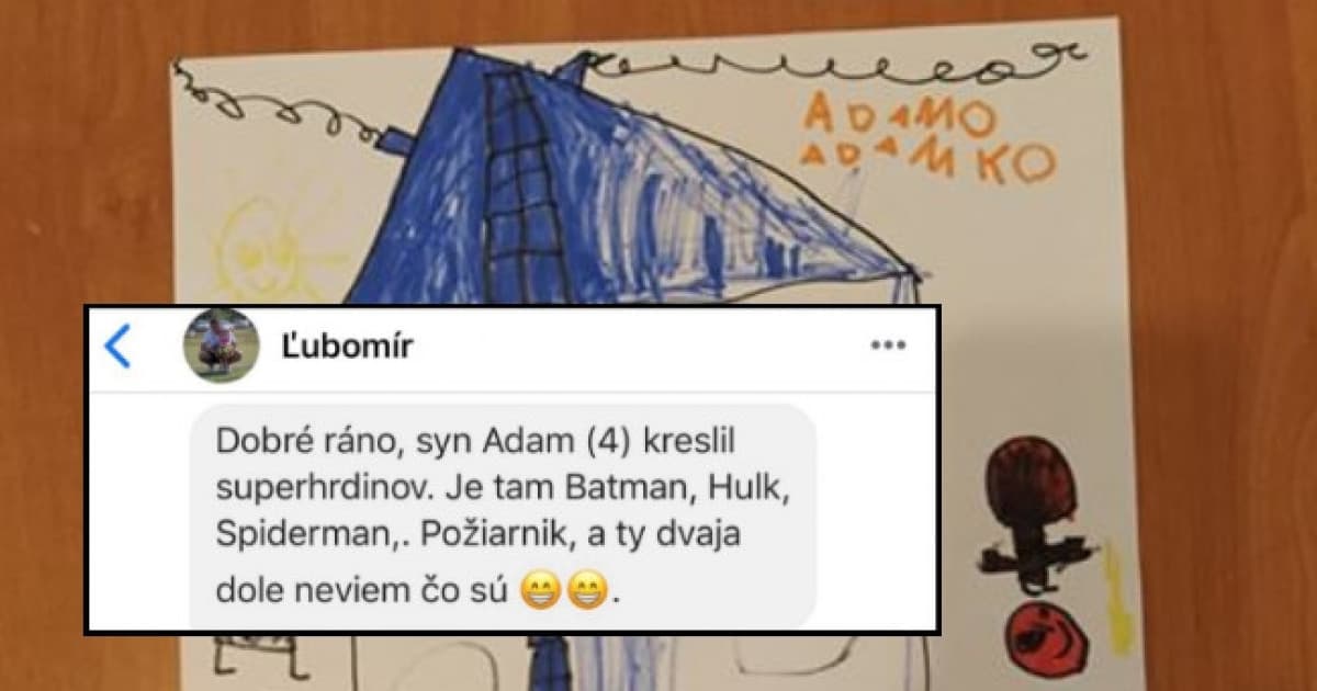 Ľubo prosí o pomoc. Jeho malý syn kreslil superhrdinov. Je tam Batman aj Spiderman, čo sú tí ostatní?