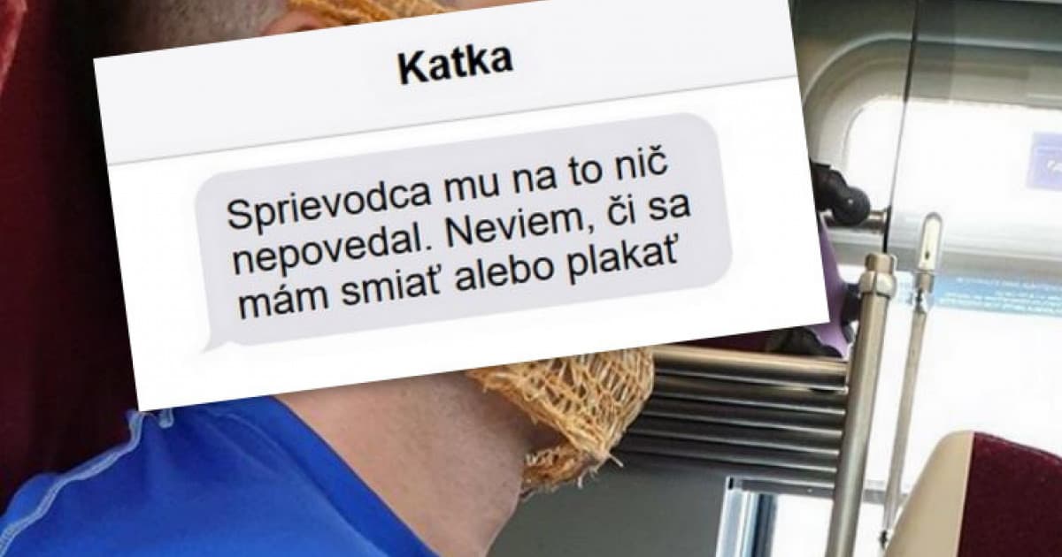 Vo vlaku si vedľa nej sadol muž s veľmi netradičným rúškom