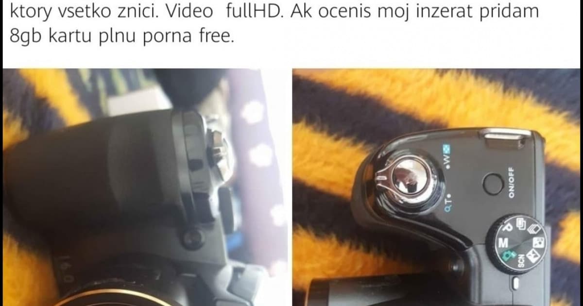 Predáva svoj starý foťák, ponúka aj bonus: „Vhodný pre debila, ktorý všetko zničí“