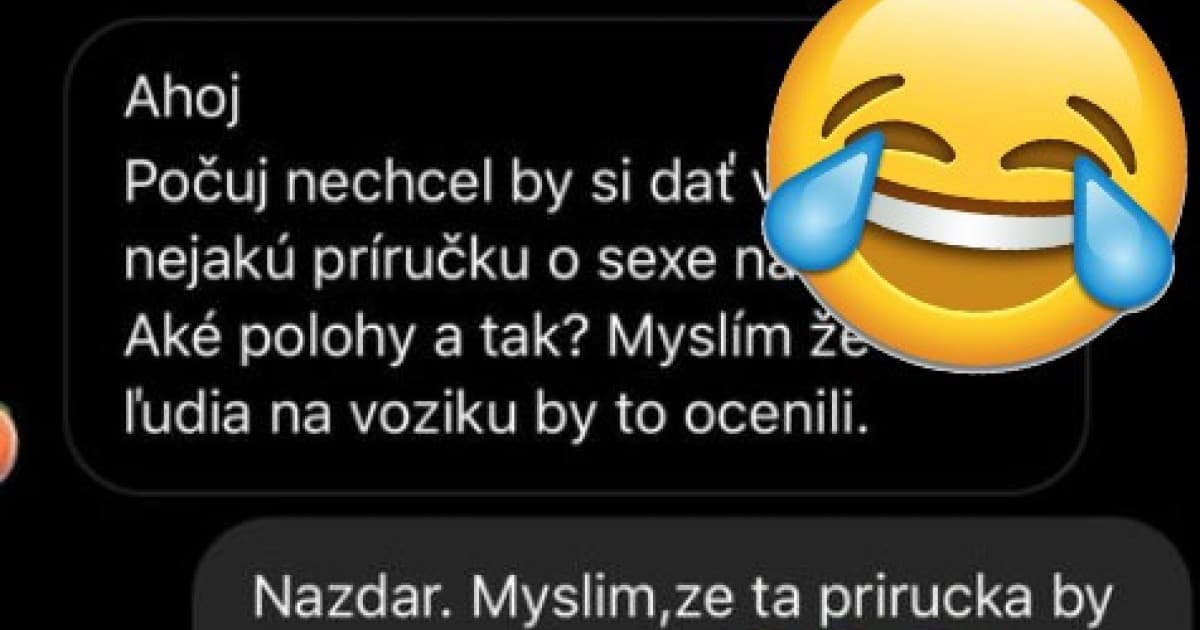 Keď sa vozíčkara opýtaš, nech poradí nejakú polohu na sex