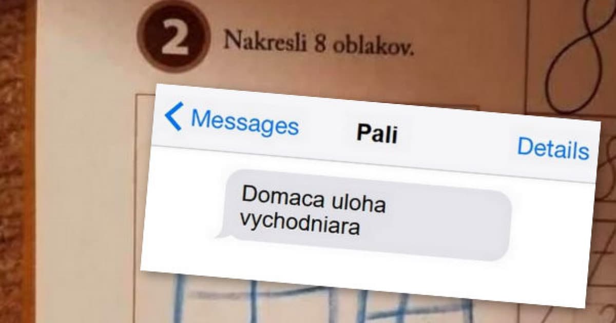 Keď dáš malému východniarovi úlohu, aby nakreslil 8 oblakov