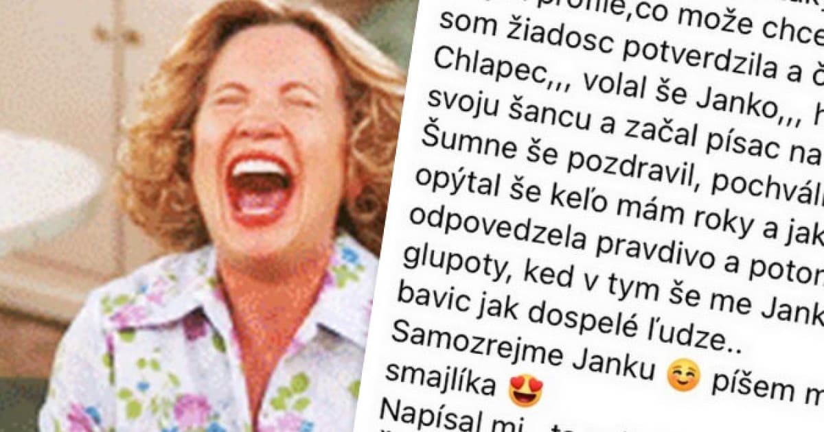 Slovenka vtipne opísala situáciu, ako jej písal 18-ročný. Chcel sa baviť ako dospelí ľudia