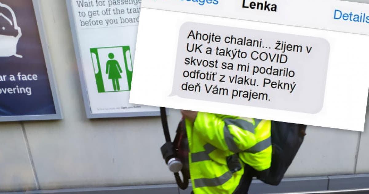 Pozrela sa z vlaku a uvidela pána s nezvyčajnou ochranou proti koronavírusu