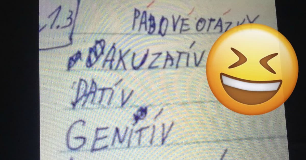Niečo zo školských lavíc. Ten štvrtý pád nemá chybu!