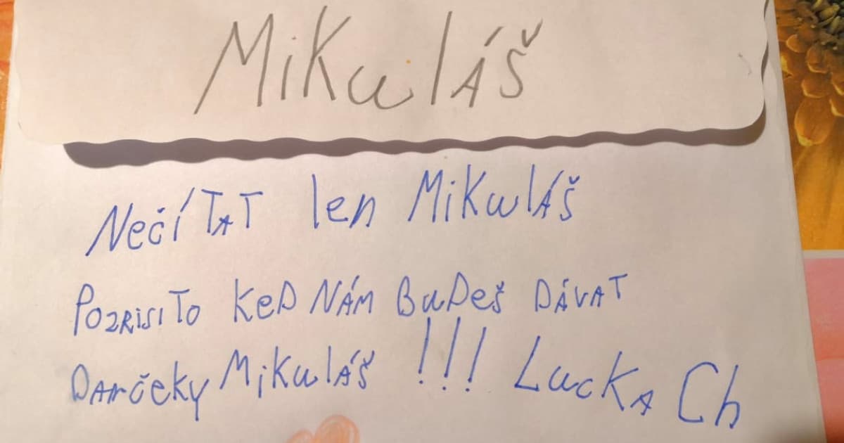 Malá Lucka napísala prísne tajný list pre Mikuláša. Jej mamina nám ho poslala