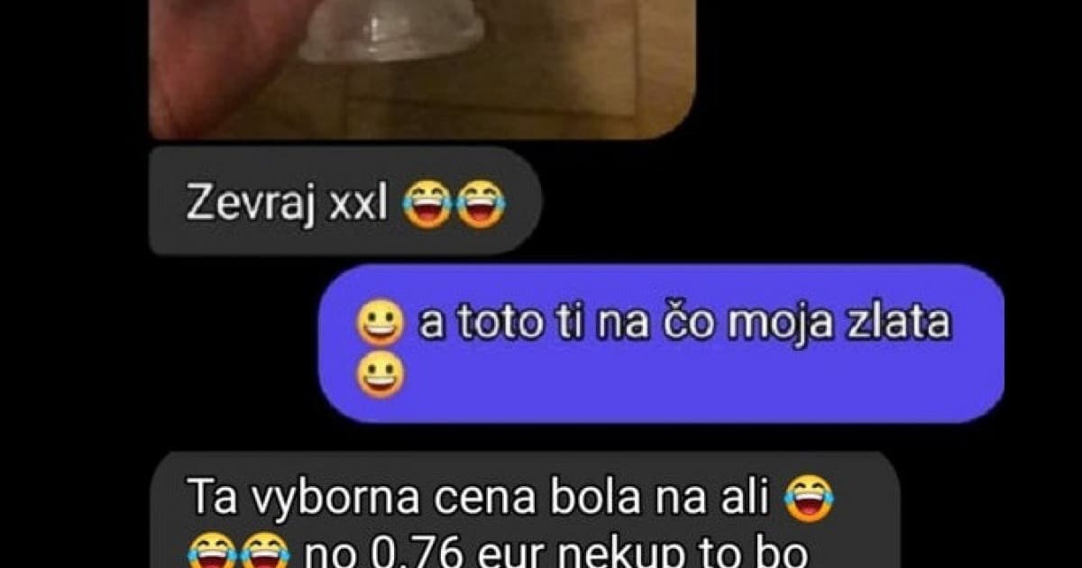 Z Činy si objednala erotickú pomôcku: „Ževraj XXL. Po ceste sa asi trochu zmenšil!“