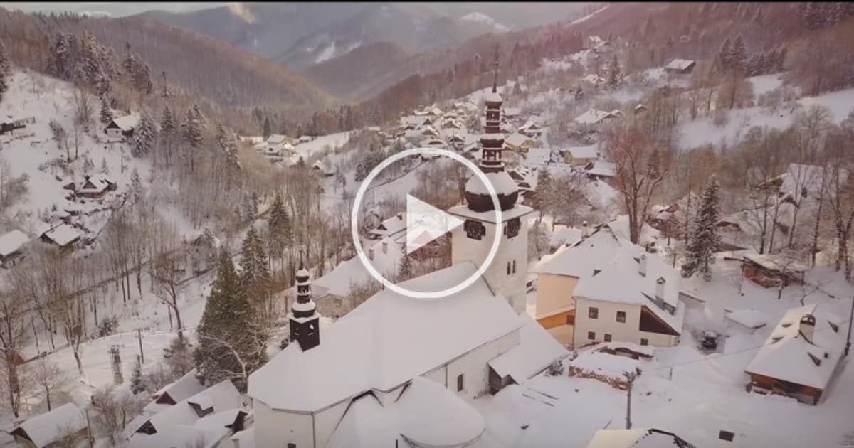 Slovenský pár zachytil dronom krásy zasneženej slovenskej prírody!