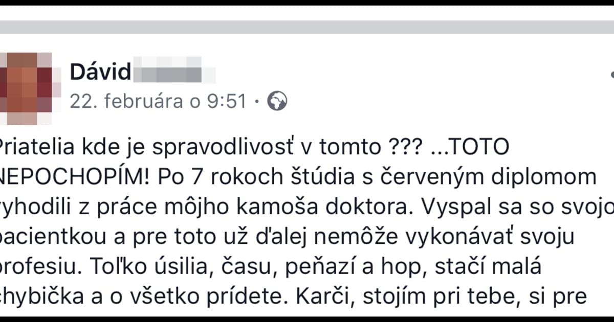 Jeho kamoš, lekár, dostal padáka, pretože mal pletky s pacientkou. Má to však jeden bizarný háčik