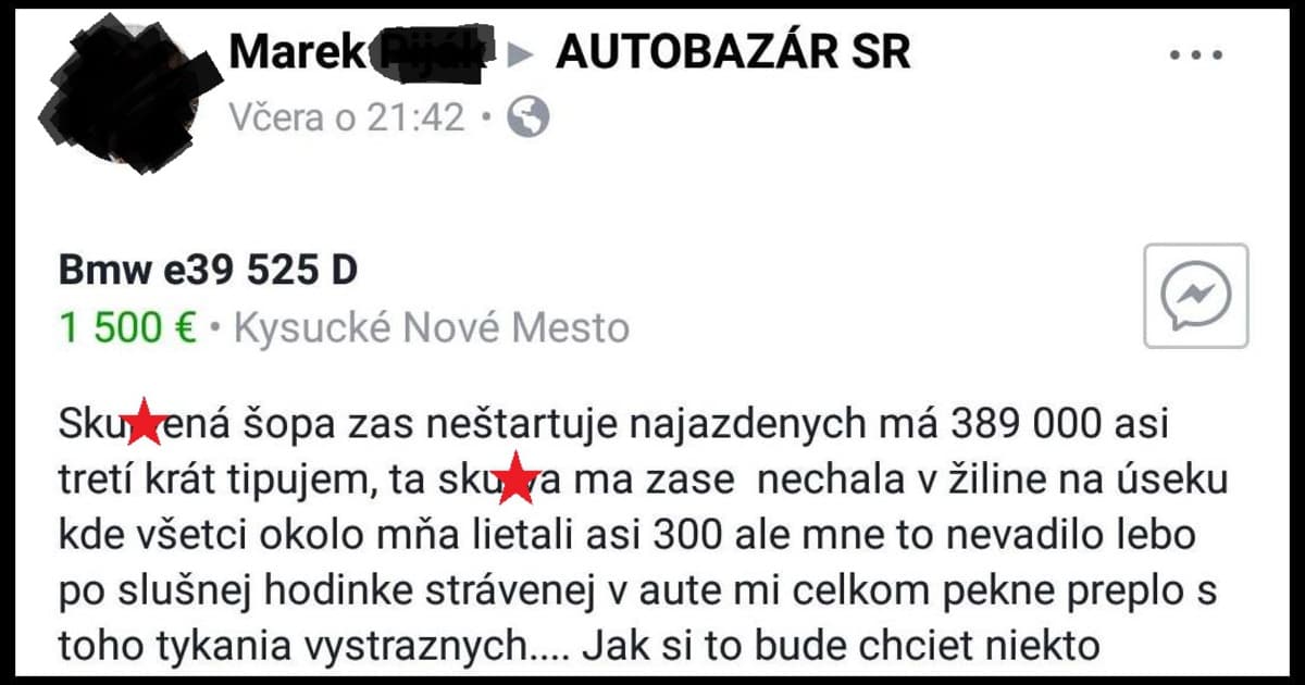Keď písal tento inzerát, musel byť pekne „naštartovaný“