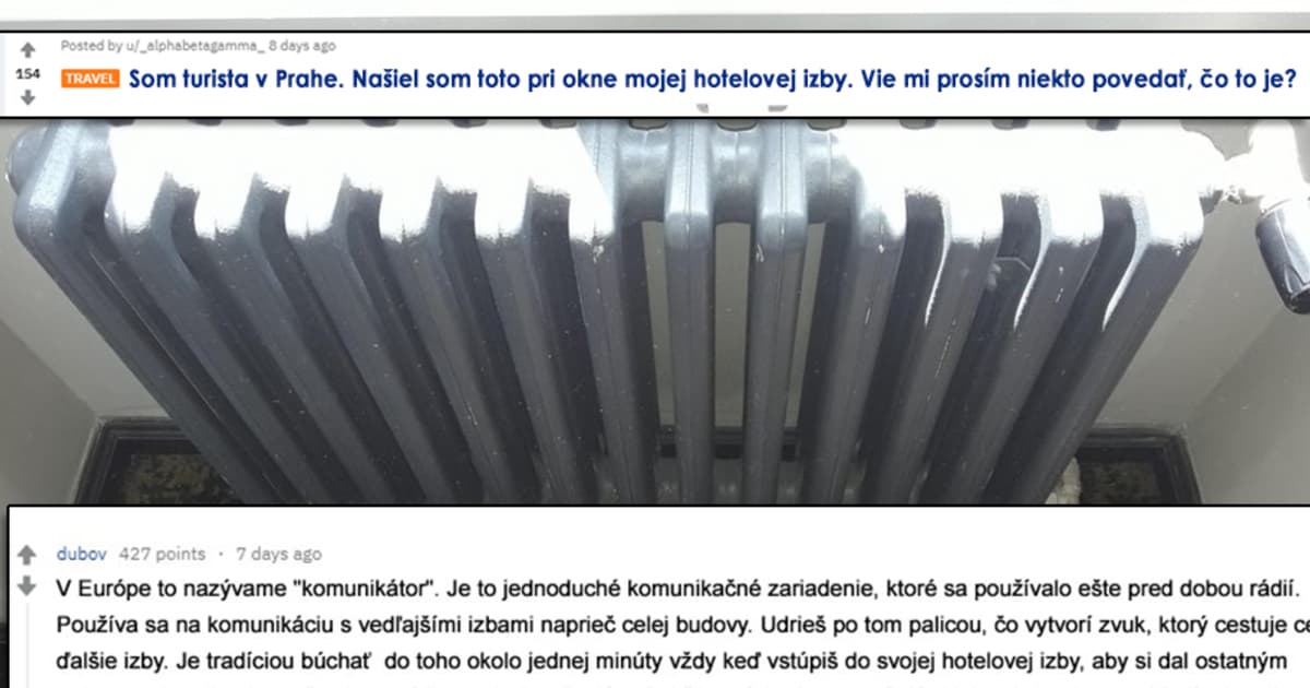 Do Prahy zavítal zahraničný turista a nevedel, čo je radiátor. Dostal odpoveď, ktorá ťa rozseká!