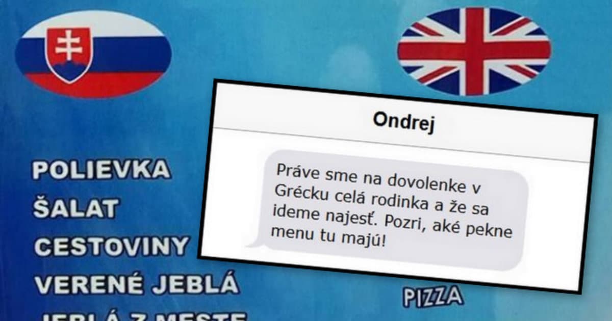 FunFOTO: Keď Gréci prekladajú menu do slovenčiny