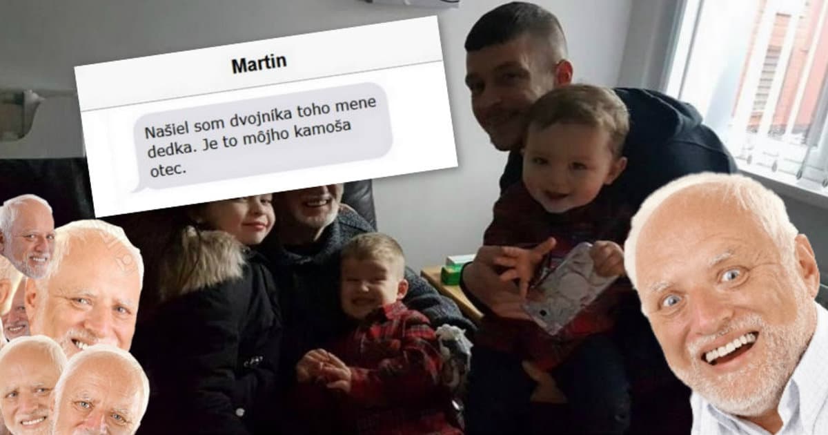 Martin našiel dvojníka Harolda. Známeho meme deda.