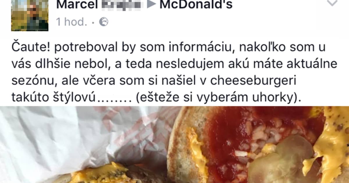 Trnavčan si v Mekáči kúpil cheeseburger. Vnútri ho čakalo celkom hnusné prekvapenie