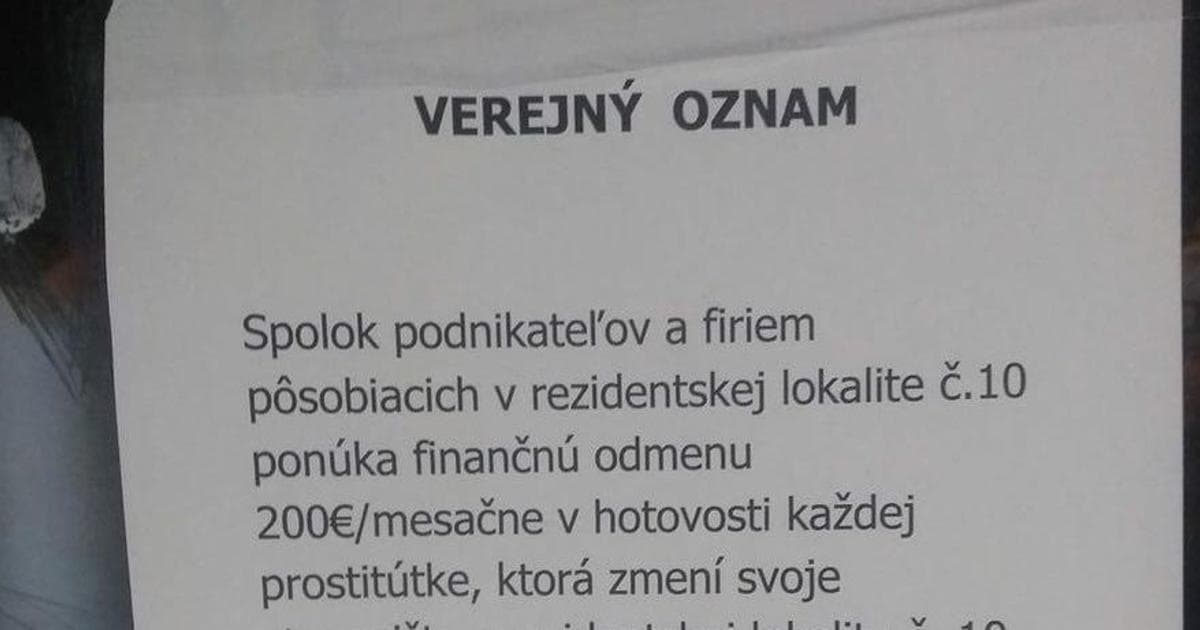 V Košiciach sa objavil odkaz pre prostitútky