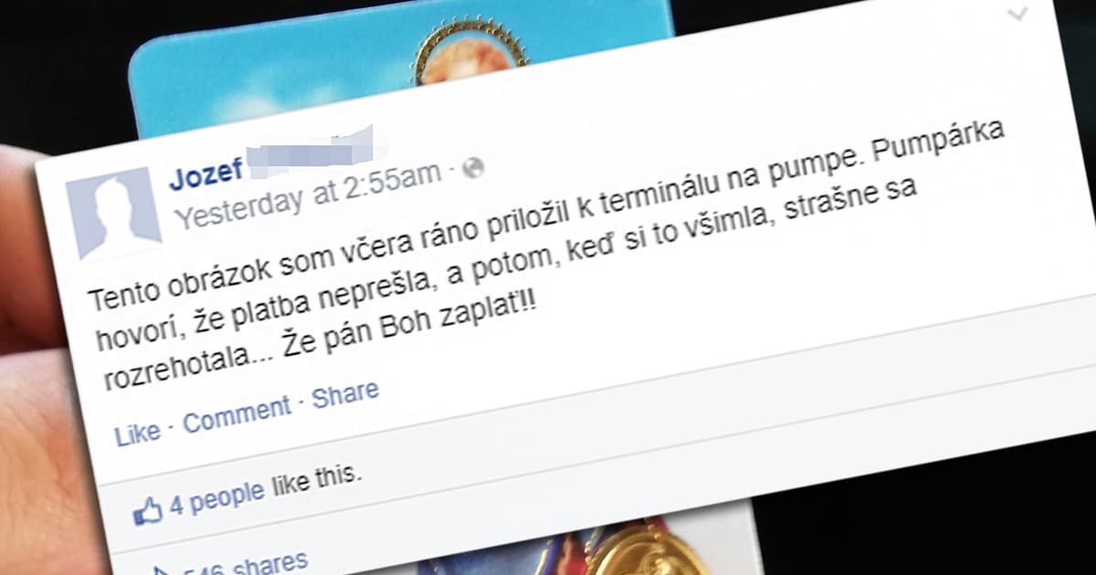 Jozef chcel zaplatiť kartou. Keď predavačka uvidela, čo priložil k terminálu, začala sa smiať!