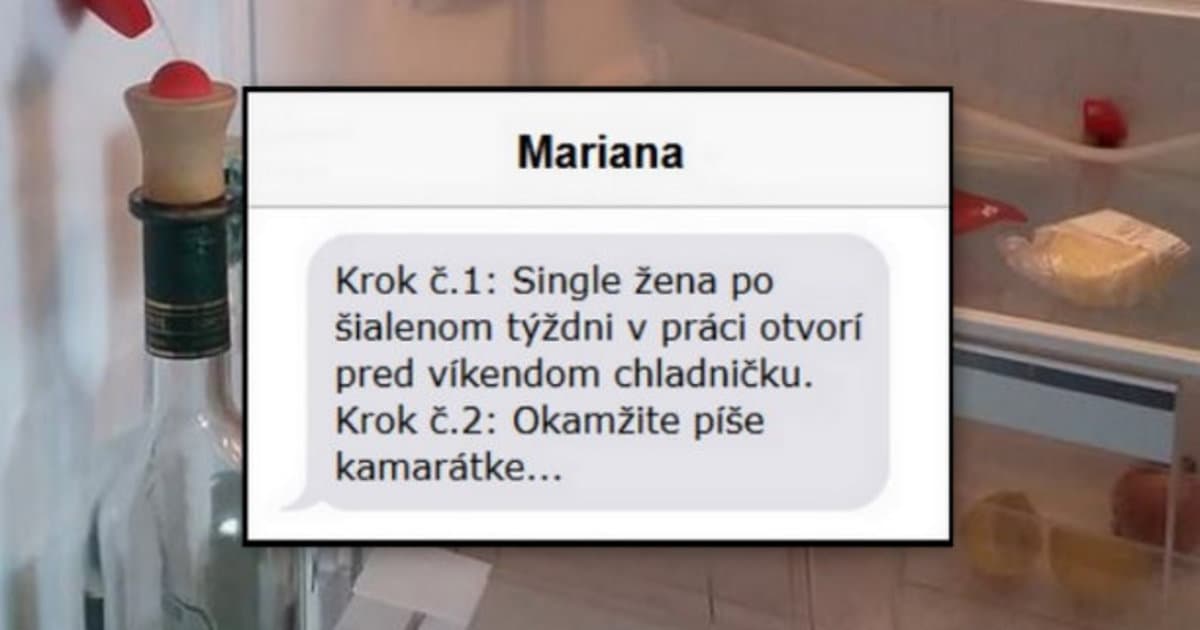 FunFOTO: Ako vyzerá chladnička nezadanej ženy