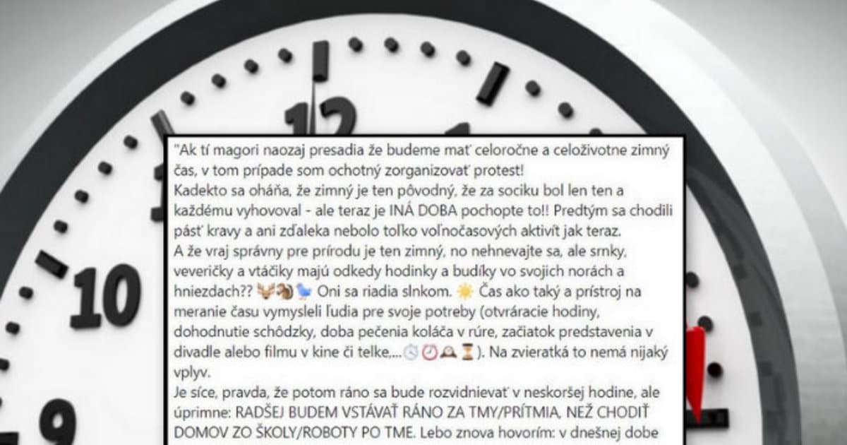 Vojna medzi letným a zimným časom začína. Chlapík zo Spiša má na to svoj názor!