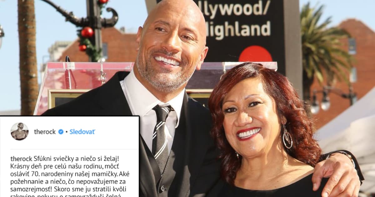 Dwayne ‘The Rock’ Johnson venoval svojej mame k 70. narodeninám veľmi dojemné slová!