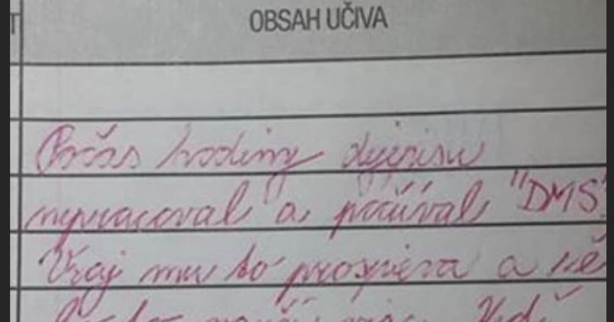 Tento chlapec dostal unikátnu poznámku! Učiteľke povedal, že je ****