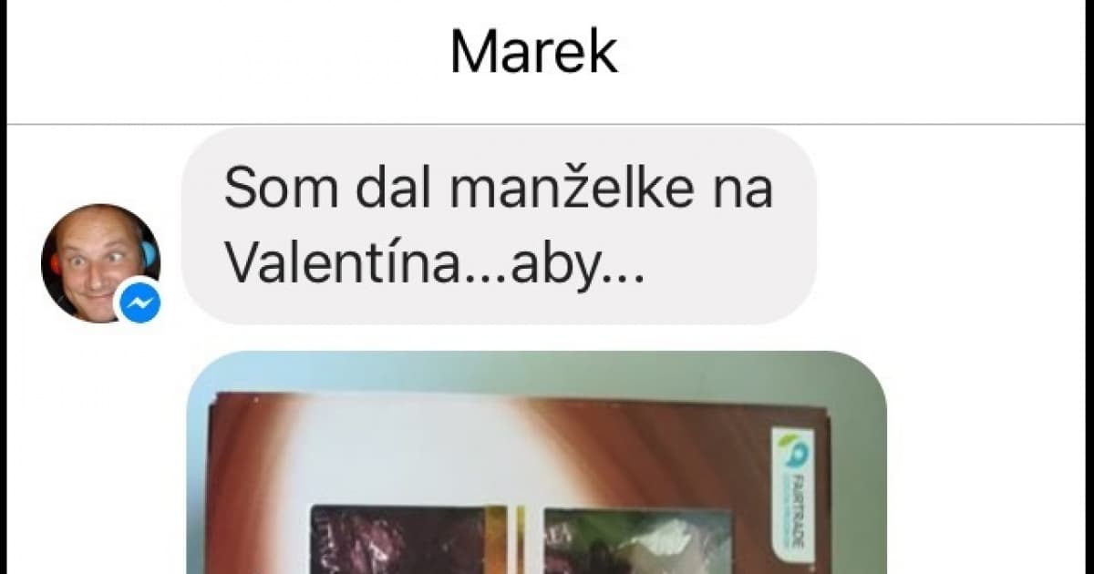 Marek dal manželke valentínku s tajným odkazom. Myslíš, že to pochopila?