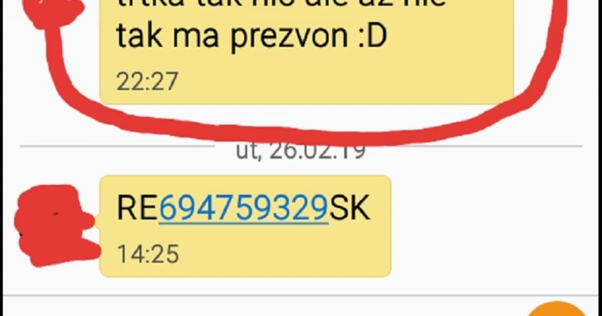 Keď ukážeš pani na pošte číslo balíka, no zabudneš akú správu máš pred tým